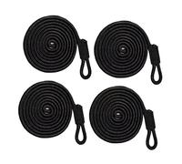 Perfeclan Lot de 4 amarres de défense de Bateau, résistantes à l'effilochage, de 1,8 m (6 pi), Accessoires de Quai pour Bateaux pneumatiques, Petites