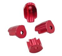 perfeclan Lot de 4 capuchons d'amortisseurs, protections, accessoires, pièces de rechange, anti-collision, pour voiture télécommandée 1/14 et 1/18, Rouge