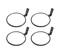 Perfeclan Lot de 4 Supports muraux en métal pour Pots de Fleurs, Crochets pour jardinières, pour Balcon ou Jardin, 5 Pouces