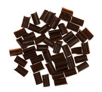 perfeclan Lot de 50pcs Kératin Colle à Ongle en U Pointe Rebond Extensions de Cheveux Tips de kératine Forme de U Couleur, marron