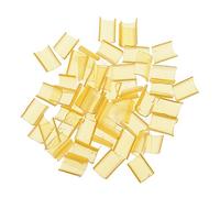 perfeclan Lot de 50pcs Kératin Colle à Ongle en U Pointe Rebond Extensions de Cheveux Tips de kératine Forme de U Couleur, Jaune