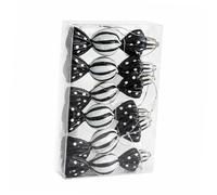 perfeclan Lot de 6 Petites Boules à Paillettes Vintage pour Décorer Un Sapin de Noël et Réaliser Des Décorations à Faire Soi-même.