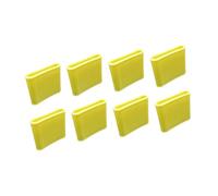 perfeclan Lot de 8 manchons élastiques de soutien des doigts, protections pour les doigts, support élastique pour le pouce pour la course et le tennis, Yellow S