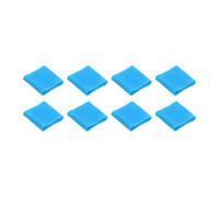 perfeclan Lot de 8 manchons élastiques de soutien des doigts, protections pour les doigts, support élastique pour le pouce pour la course et le tennis, Blue S