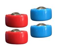 perfeclan Lot de 8 mini palets de shuffleboard, ensemble de rouleaux de shuffleboard, équipement de remplacement, accessoires de shuffleboard, 0,75 pouce, rouge