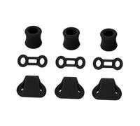 Perfeclan Lot de 9 mousquetons d'escalade, Anneaux de Verrouillage, Outil d'assurage, arrêtoir, dégaines, Rappel, équipement de positionnement, Noir