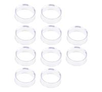 Perfeclan Lot Support de sphère Transparent en acrylique, Présentoir pour boule pour cristal Quartz verre pierre sphère Base ronde piédestal, Petit