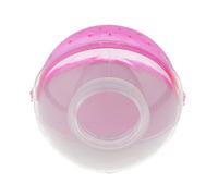 Perfeclan Maison pour Petits Animaux Hamsters Cage Boîte Salle de Bain Sauna Toilette Plastique Transparent Lavable Adaptée pour L'Observation et Usage, Rose