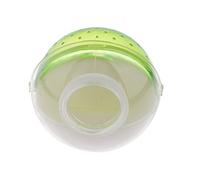 Perfeclan Maison pour Petits Animaux Hamsters Cage Boîte Salle de Bain Sauna Toilette Plastique Transparent Lavable Adaptée pour L'Observation et Usage, Vert