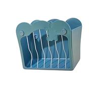 Perfeclan Mangeoire à Foin pour Lapin Porte-Herbe Distributeur Cage Support Aliments Anti-gaspillage Fixation Stable Adapté Aux Petits Animaux Cochons d'Inde Ch, Bleu