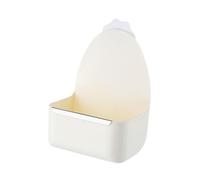 Perfeclan Mangeoire pour Lapin Gamelle Suspendue Bassin d'alimentation Écuelle à Eau Conception Anti-Mastication avec Bords Résistants Adapté pour Chinchilla et, Blanc