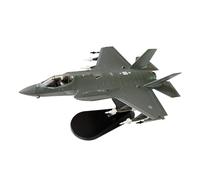 Perfeclan Maquette d'avion de Chasse F-35A au 1/72 avec Socle d'exposition, modèle réduit d'avion d'attaque de Collection, idéal pour Les cafés,