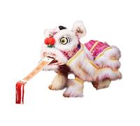 perfeclan Marionnette à Cordes à Main avec Tige, Marionnette Faite à La Main, Jouet de Marionnette Chinoise pour Les Projets Multiculturels Lion, Rose Blanc