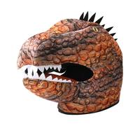 perfeclan Masque de dinosaure pour homme, masque animal pour jeux de rôle, déguisement, anniversaire, carnaval, Brun