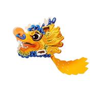 perfeclan Matériel de bricolage Dragon en papier, matériel artisanal, guirlande de Dragon, accessoires Photo, jouet pour enfants, jolis accessoires pour, jaune
