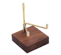 Perfeclan Métal Minérale Fossile Stand Titulaire D'affichage Rack Support en Bois pour Agate Roches, Style 02