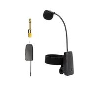 Perfeclan Micro d'instrument, portée de 30M, Microphone de Saxophone Portable Stable, Plug and Play pour les performances sur scène, trompettes de guitare, 1 en 1