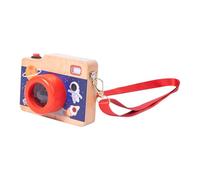 perfeclan Mini Appareil Photo Factice En Bois avec Sons et Lumières Réalistes, Idéal Comme Cadeau D'anniversaire pour Enfants.