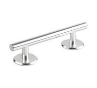 perfeclan Mini-skateboard à rails ronds pour fingerboard, accessoire de jeu de rails premium, cadeau original en acier inoxydable, rail d'obstacles, Argent 15 Cm