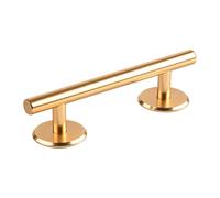 perfeclan Mini-skateboard à rails ronds pour fingerboard, accessoire de jeu de rails premium, cadeau original en acier inoxydable, rail d'obstacles, or 15 Cm