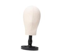 perfeclan Modèle de tête de mannequin à tête de perruque, support de chapeau, tête de tissu, perruque polyvalente du porte-éteinte Manikin HEAD pour LA COUPE, Noir Court