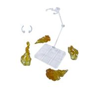 perfeclan Modèles à effet de fumée, accessoires de fumée artificielle pour figurines d'action, accessoires de scène diorama réalistes multifonctions pour, Jaune