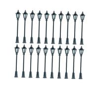 perfeclan Modèles miniatures de lampadaires pour modélisme ferroviaire, échelle 1/75, pour accessoires de photographie et dioramas, 20 Pièces