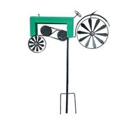 Perfeclan Moulin à Vent de Jardin, Piquet de Jardin, Collection Vintage étanche, Tracteur, Moulinet, Ornement pour Pelouse Intérieure, Cour, Patio, Vert