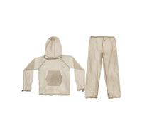 Perfeclan Moustiquaire Costume Maille à Capuche Costumes avec Fermeture éclair léger Costume de pêche Apiculture Costume pour Adultes Hommes Femmes, Kaki XL XXL