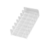 perfeclan Organisateur de cils en acrylique, organisateur de palette de maquillage pour fards à paupières, multifonctionnel, transparent, 7 compartiments, pour
