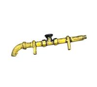 perfeclan Ornement miniature de tuyau d'eau à l'échelle 1:64, décoration créative pour table de sable, accessoire de présentation pour micro-, Jaune