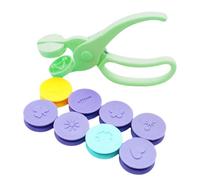 Perfeclan Outil de gaufrage pour Enfants, gaufreur de Papier portatif, Machine à moleter Polyvalente, Outil à Main de Bricolage pour Les Vacances, la crèche, 9 Pièces