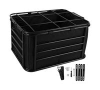 Perfeclan Panier arrière de vélo, Porte-Bagages Robuste et léger pour Chien, Panier de Rangement pour vélo, idéal pour la randonnée, Le Shopping et Le Camping, avec Doublure, 44cmx34cmx25cm