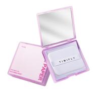 perfeclan Papier matifiant visage absorbant l'excès de sébum, paquet de 100 pour hommes, résistant et avec miroir, indispensable pour les soins du visage, Violet