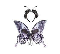 perfeclan Papillon Ailes Adulte Bandeau Confortable Bande de Cheveux Coiffe Dames Papillon Costume Accessoires S'habiller pour Anniversaire Halloween Décor, Bandeau Ailes
