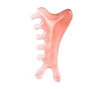 perfeclan Peigne de massage en résine pour le visage, pratique et lisse, idéal pour les femmes et les hommes, idéal pour gratter le cuir chevelu, outil de, Rose