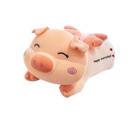 perfeclan Peluche cochon en peluche à collectionner, cochon de dessin animé, animal en peluche doux, poupée cochon pour garçons et filles, 80cm