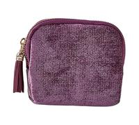 Perfeclan Petit étui à Bijoux de élégant avec Supports pour bagues et Pochette de Rangement pour Bijoux, idéal pour Les, Violet