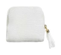 Perfeclan Petit étui à Bijoux de, Organisateur, Pochette de Rangement pour Bracelets, bagues et Autres Petits Objets, idéal pour Les, Blanc Laiteux