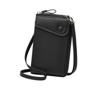 perfeclan Petit Sac à bandoulière à glissière à glissière Polyvalente Polyvalente à Bourse épaule décontractée, Noir