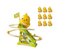 perfeclan Petits canards grimpants, jouets éducatifs, faciles à assembler, créatifs avec musique, jeu de montagnes russes pour bébés et enfants, 9 Canards