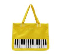 perfeclan Piano Key Tote Sac Sac à Banc de Ferme, Jaune