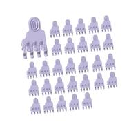 perfeclan Pinces à friser des cheveux, outils de coiffure, équipement de salon, multifonctions, accessoires de remplacement pour femmes et hommes, 30pcs S 3.1cmx2.2cm