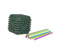 perfeclan Planche d'activités sensorielles 3D, jouets en silicone pour enfants et adultes, idéal pour regarder la télévision, l'avion, le travail, Vert