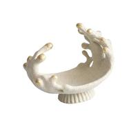 Perfeclan Plateau à Parfum décoratif en résine, présentoir Original pour clés, Montres, Bracelets et Autres Petits Objets, 26x22.5 Cm