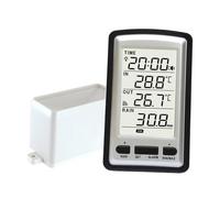 Perfeclan Pluviomètre de Table, Grand écran, Outil de Mesure Météo en Plastique sans Fil