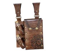 Perfeclan Pochette de Ceinture pour Halloween, Sac Banane médiéval pour Costume, Vacances, Accessoire de fête, Cosplay, Brun