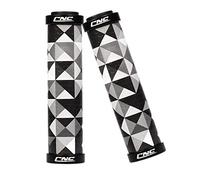 Perfeclan Poignée de Guidon de vélo Confortable Tube de poignée de en Silicone anticollision pour BMX vélo vélo VTT, Blanc Noir