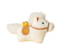 Perfeclan Porte-clés/breloque Cheval en Peluche, Jouet/Figurine/Mascotte du Zodiaque Chinois, Pendentif Animal en Peluche pour Sacs à Main, Anniversaire, Nouvel, Blanc
