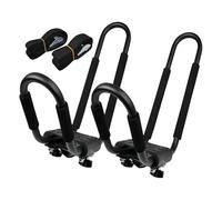 Perfeclan Porte-Kayak de Toit en Deux Parties, Barre de Toit en J, Support de Ski de Toit pour Voiture, Camion, SUV, Planche de Surf